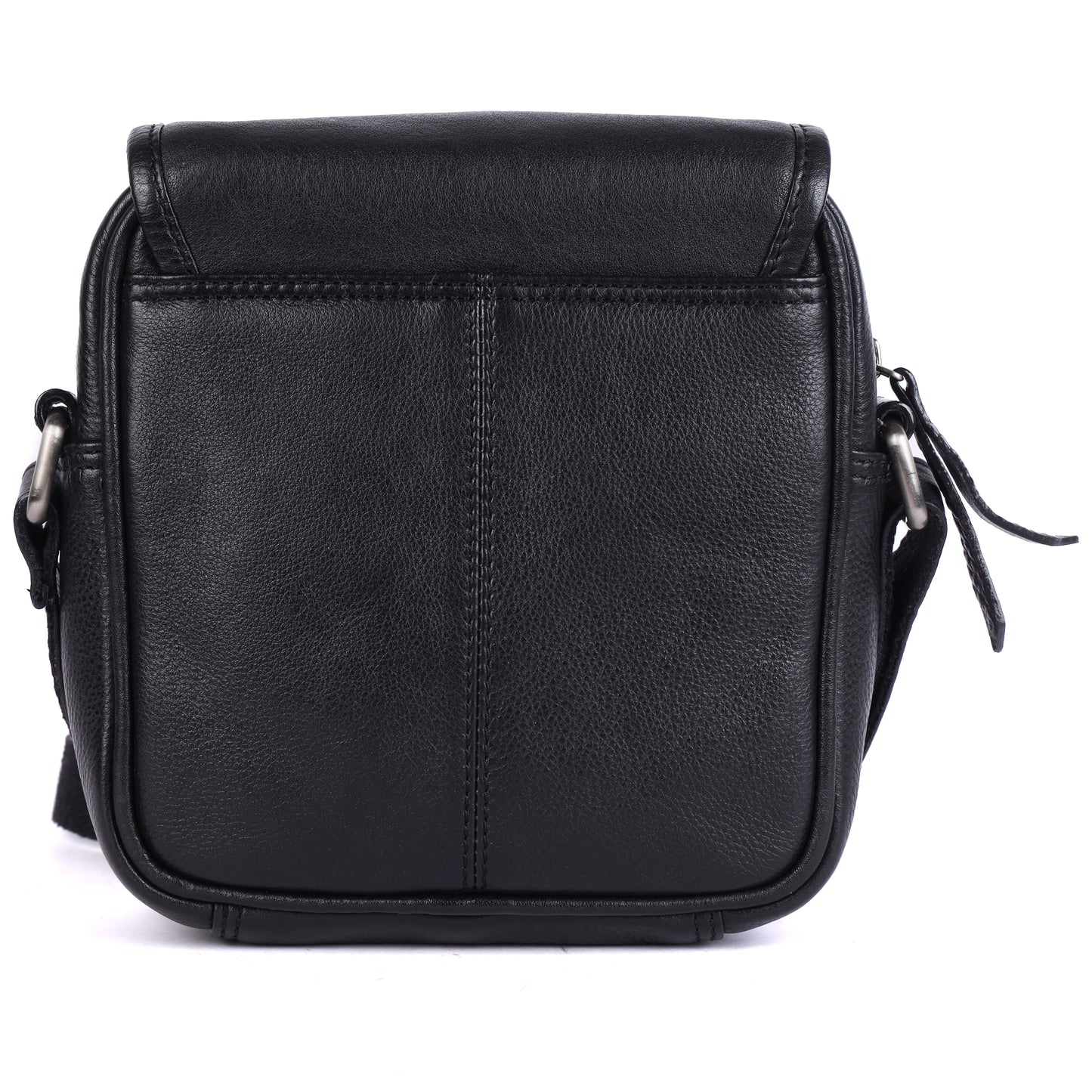 DOUCE Premium Leather Small Sling Bag for Men (Black)