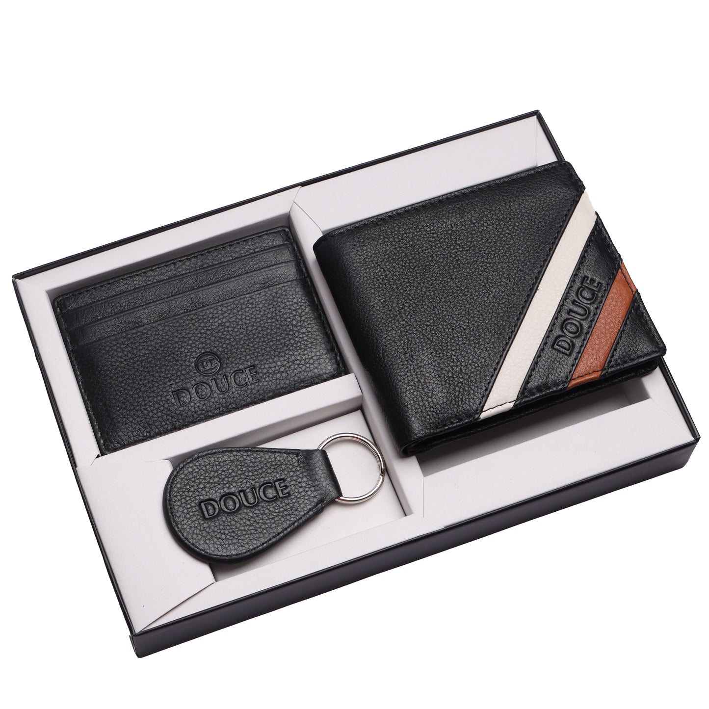 3-in-1 Genuine Leather Wallet Gift Set