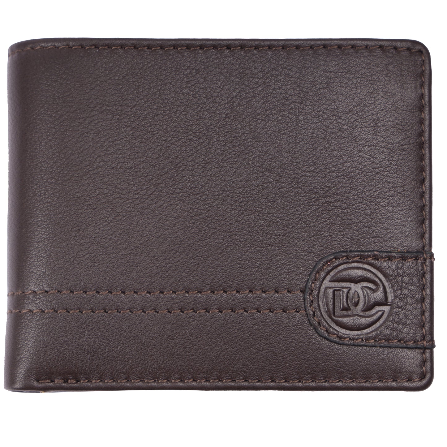 DOUCE Genuine Leather Belt & RFID Wallet Combo (Brandy Brown)