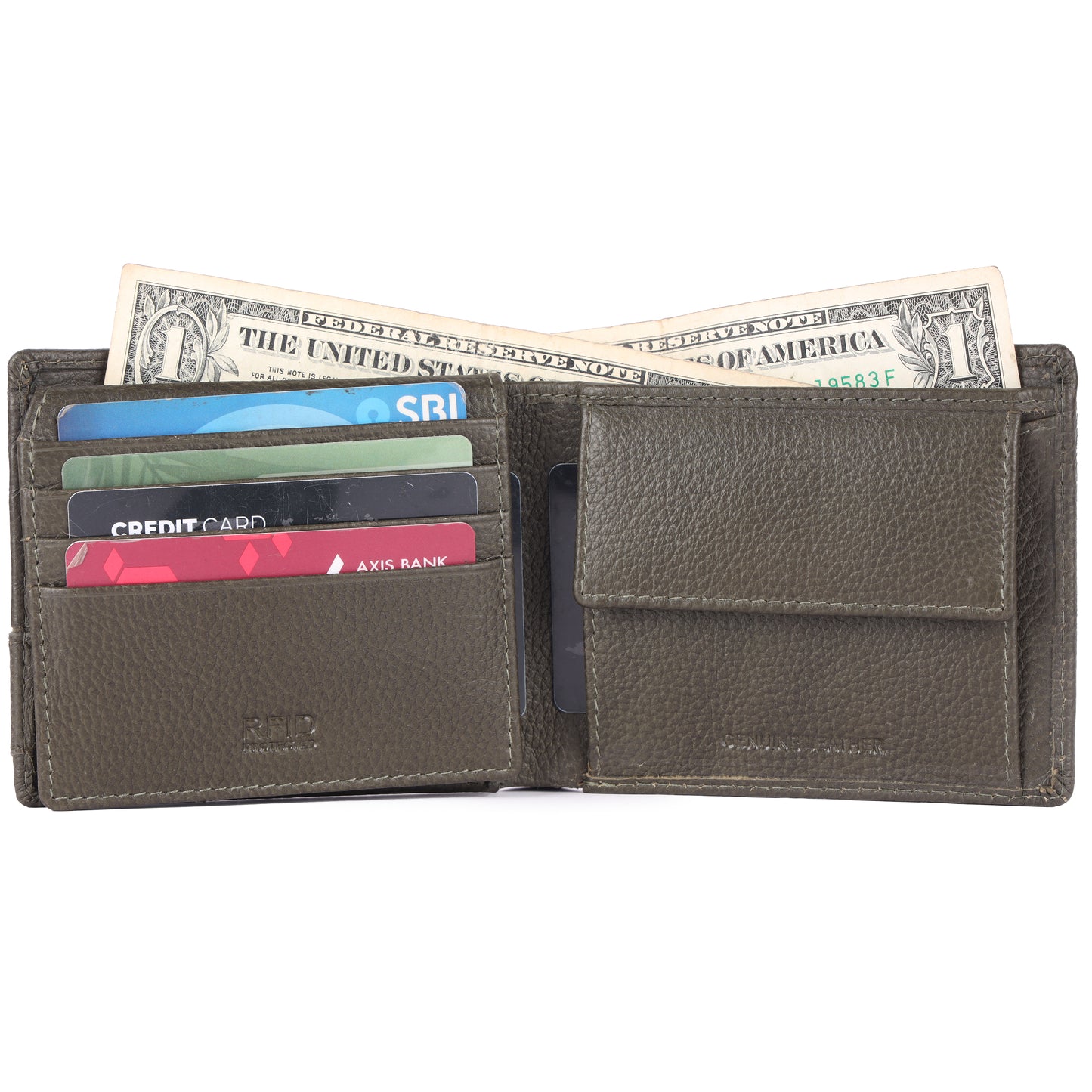 Genuine Leather RFID Protected Men's Wallet – Premium Quality