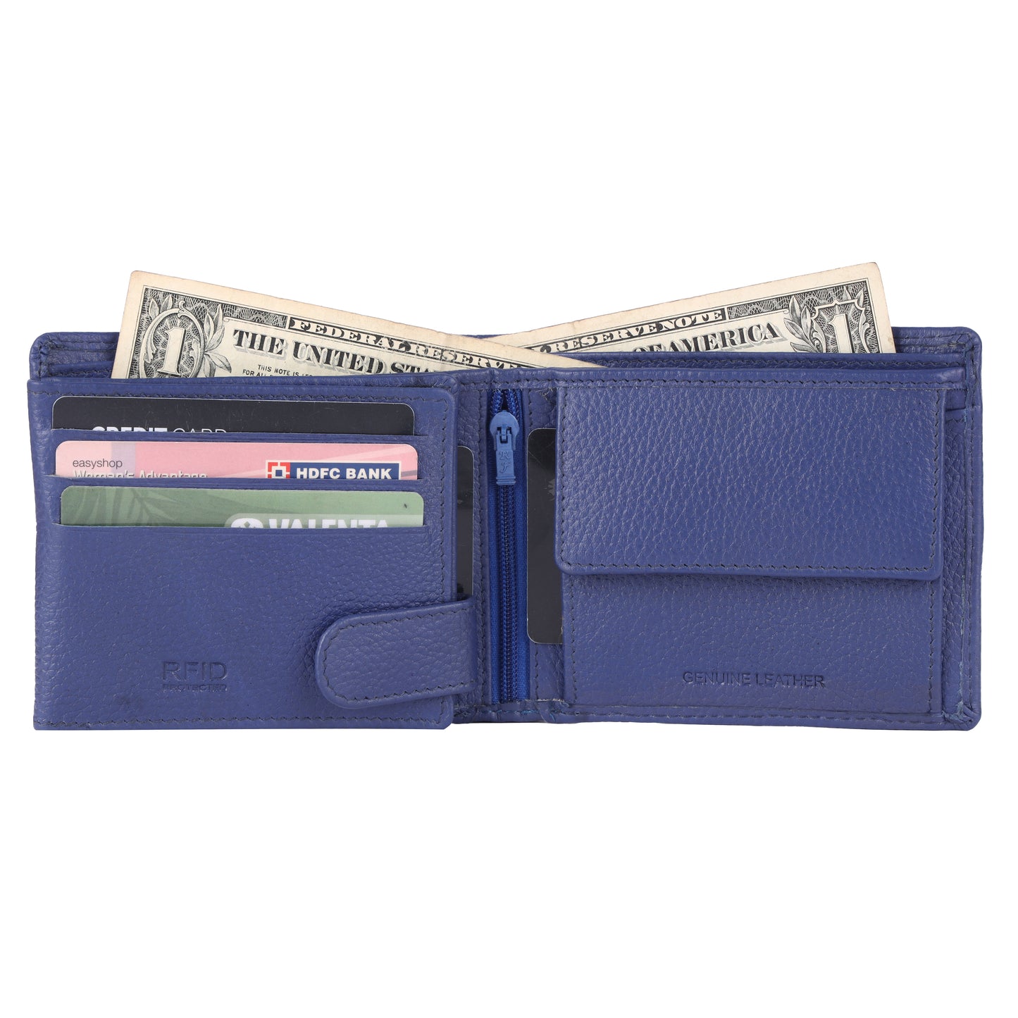 Classy Genuine Leather Wallet (Blue)