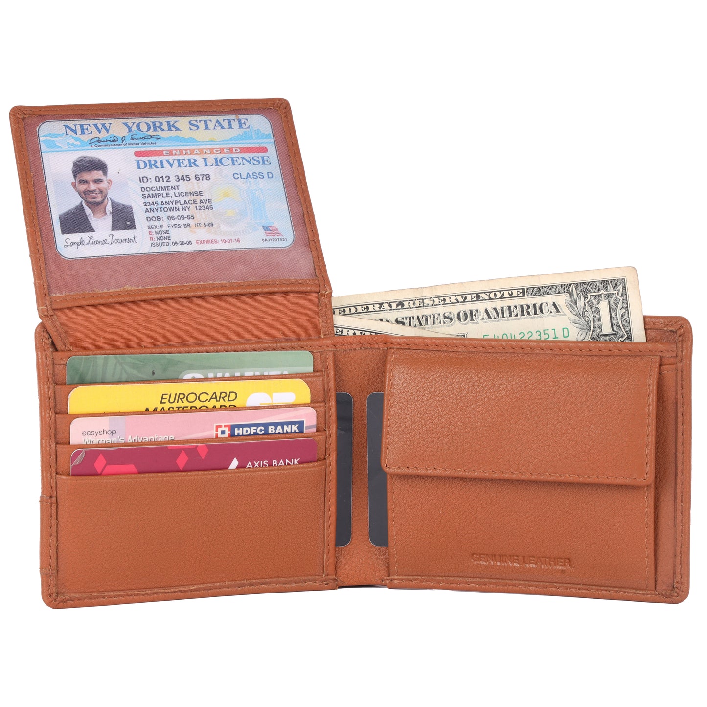 Genuine Leather RFID Protected Men's Wallet – Premium Quality