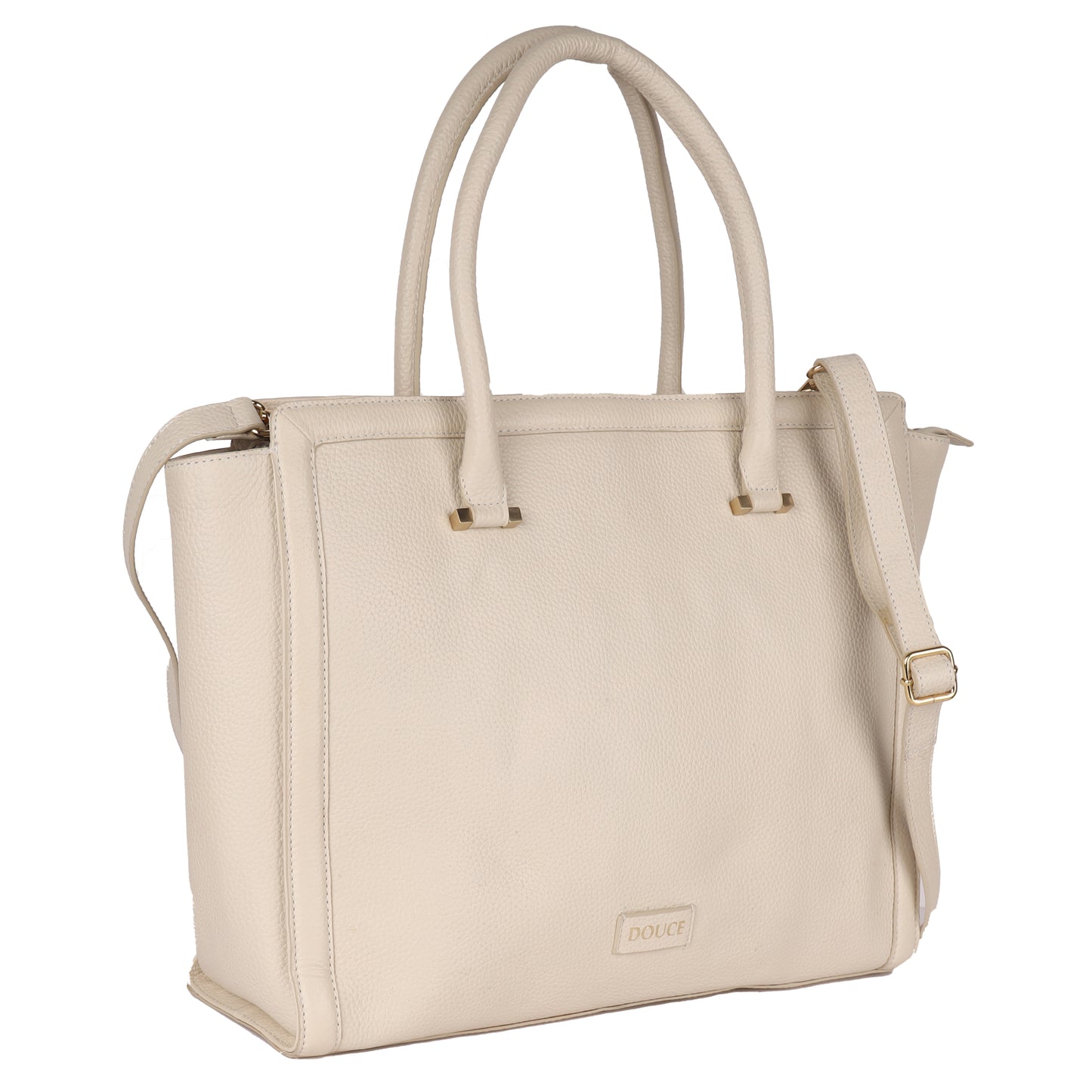 Douce Women’s Genuine Leather Laptop Tote Bag