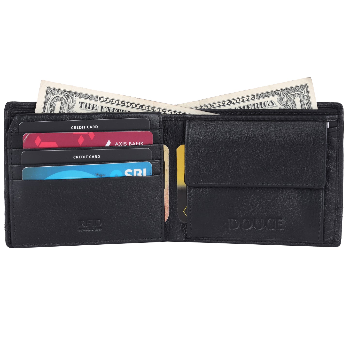 The Ultimate Gift Set for Men – Douce Premium Genuine Leather Belt & Wallet Combo (Black)