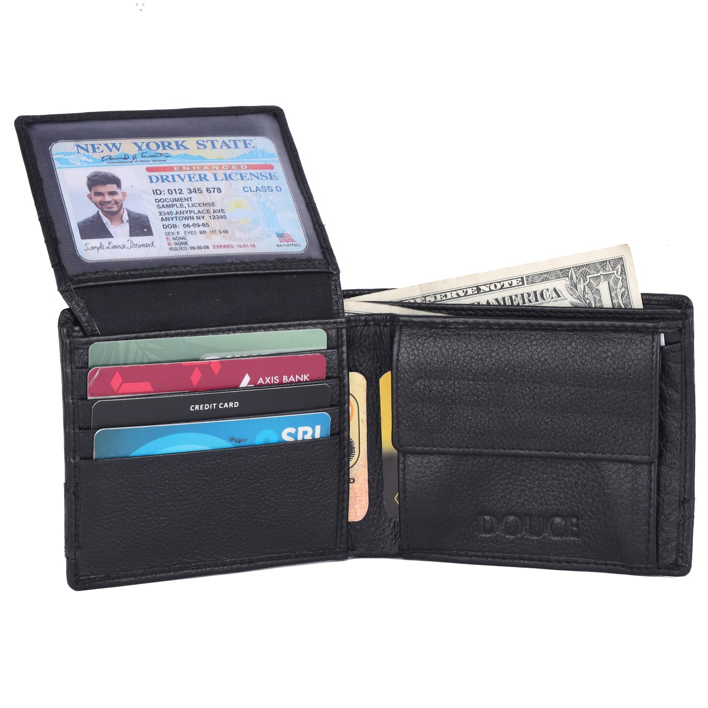The Ultimate Gift Set for Men – Douce Premium Genuine Leather Belt & Wallet Combo (Black)