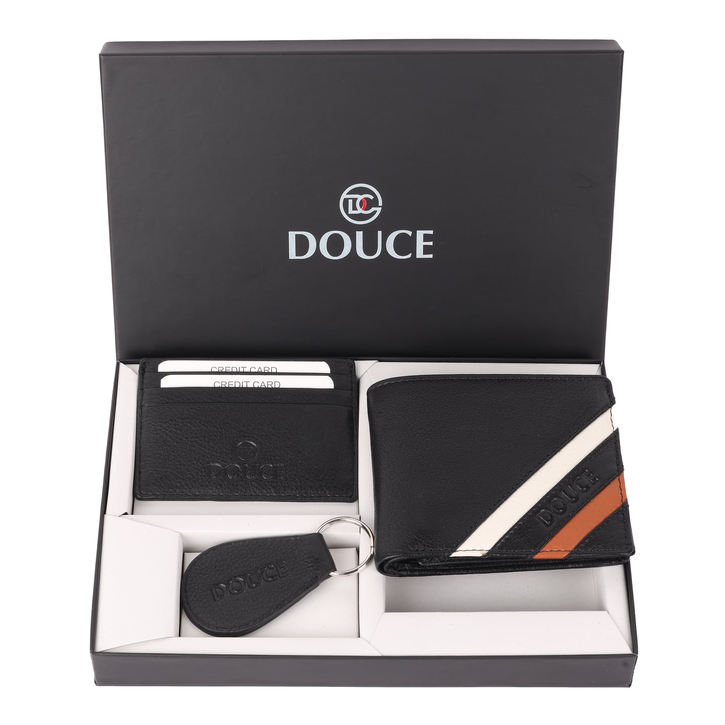 3-in-1 Genuine Leather Wallet Gift Set
