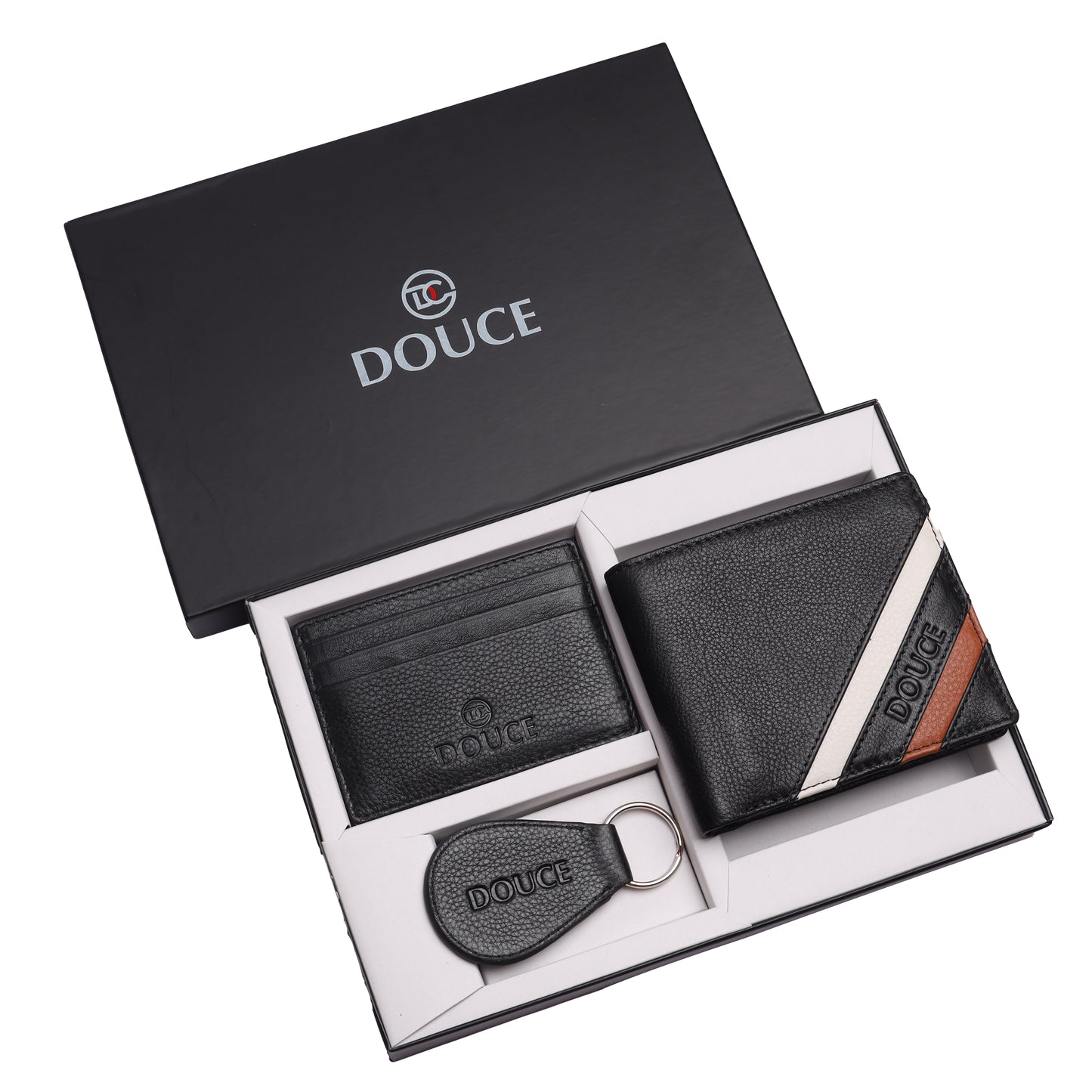 3-in-1 Genuine Leather Wallet Gift Set