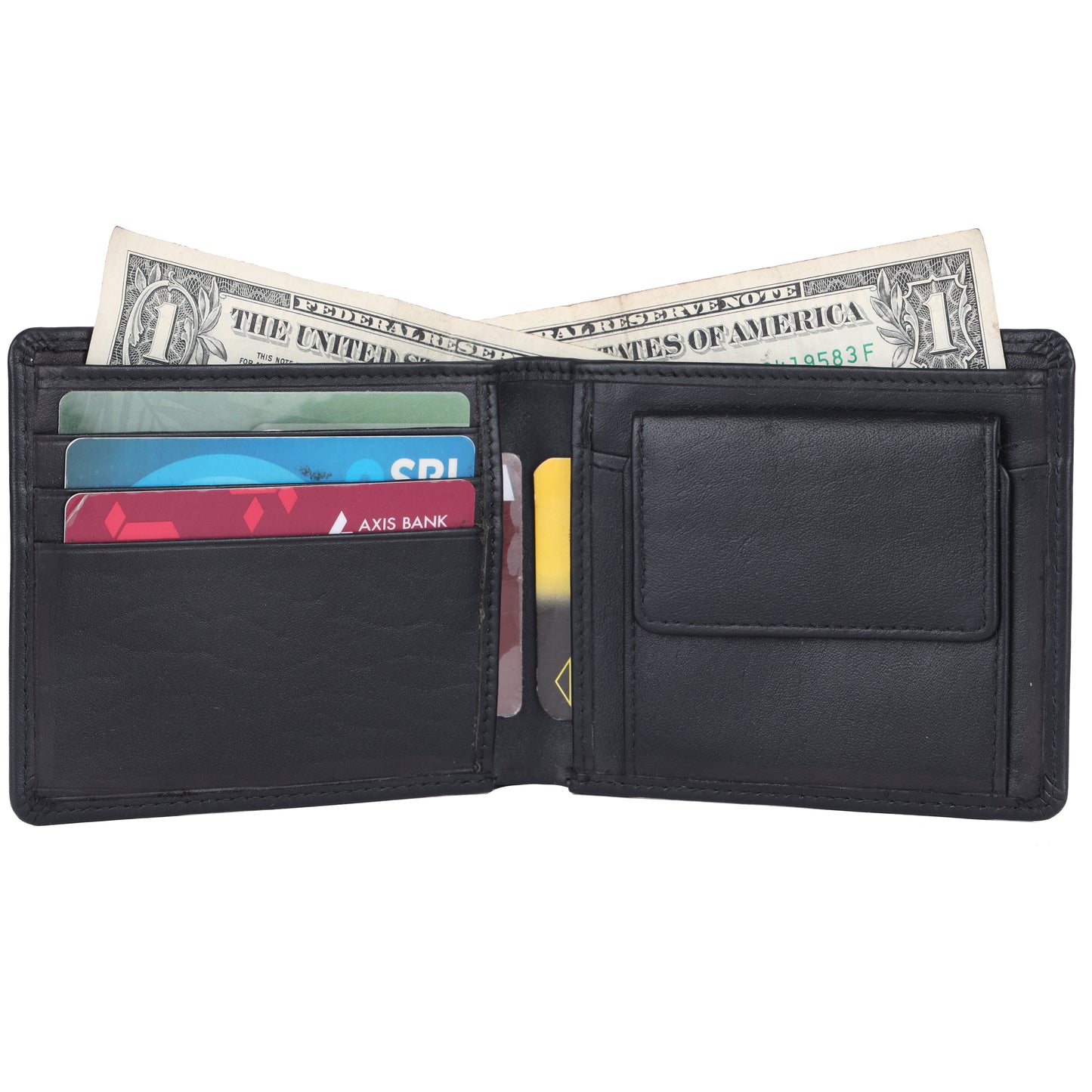 Douce Signature RFID Leather Wallet with Extra Card Holder