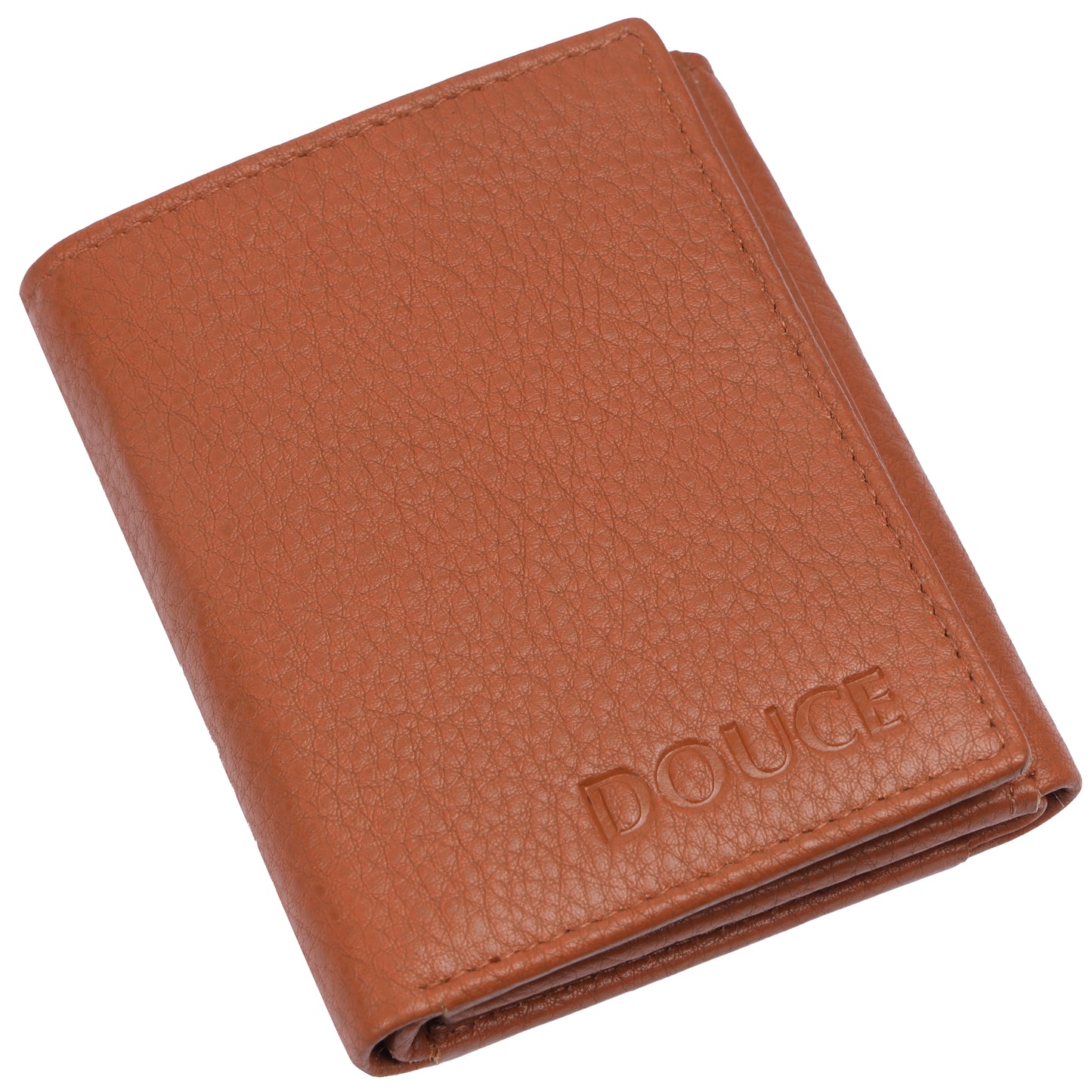 DOUCE Men Tri-Fold Wallet – Black