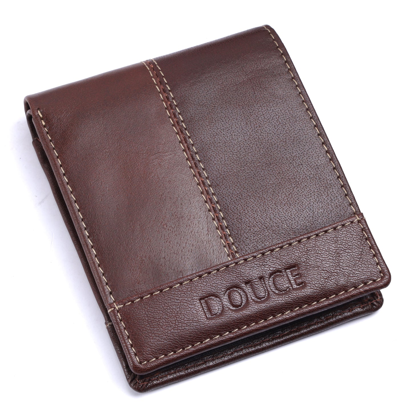 Douce Signature RFID Leather Wallet with Extra Card Holder