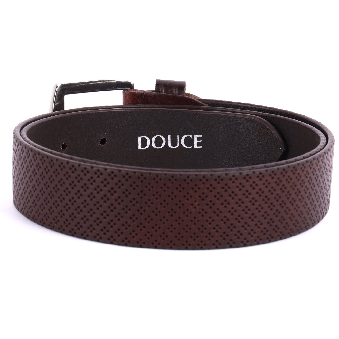 Douce Premium Genuine Leather Belt for Men (Brown)