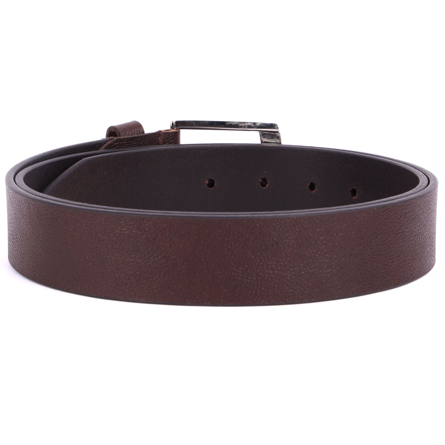 DOUCE Genuine Leather Belt & RFID Wallet Combo (Brandy Brown)