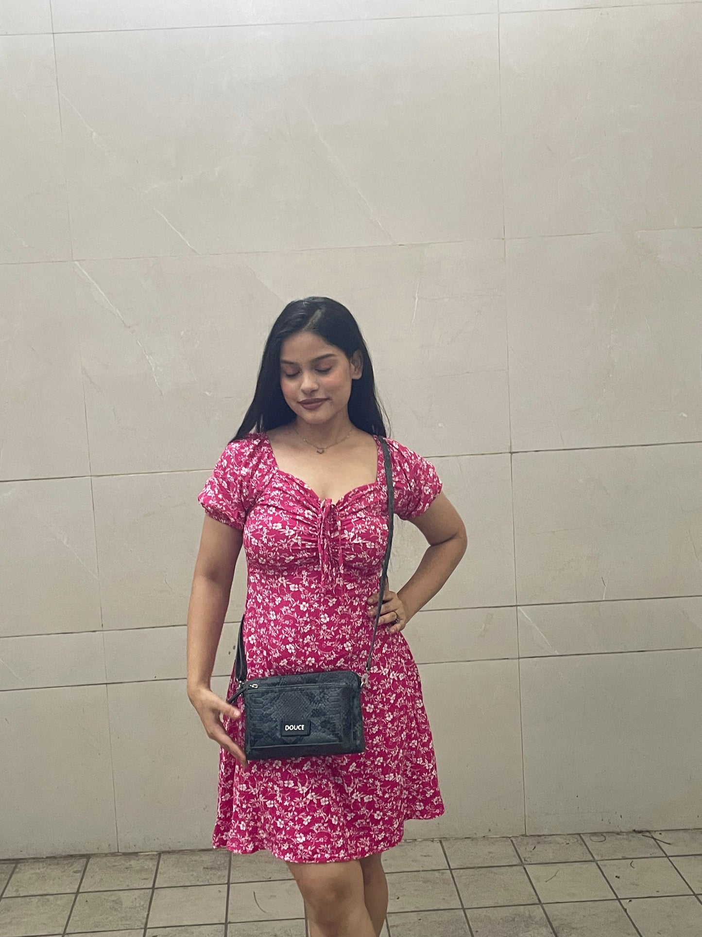 3D Croco Ladies Sling Bag – Genuine Leather