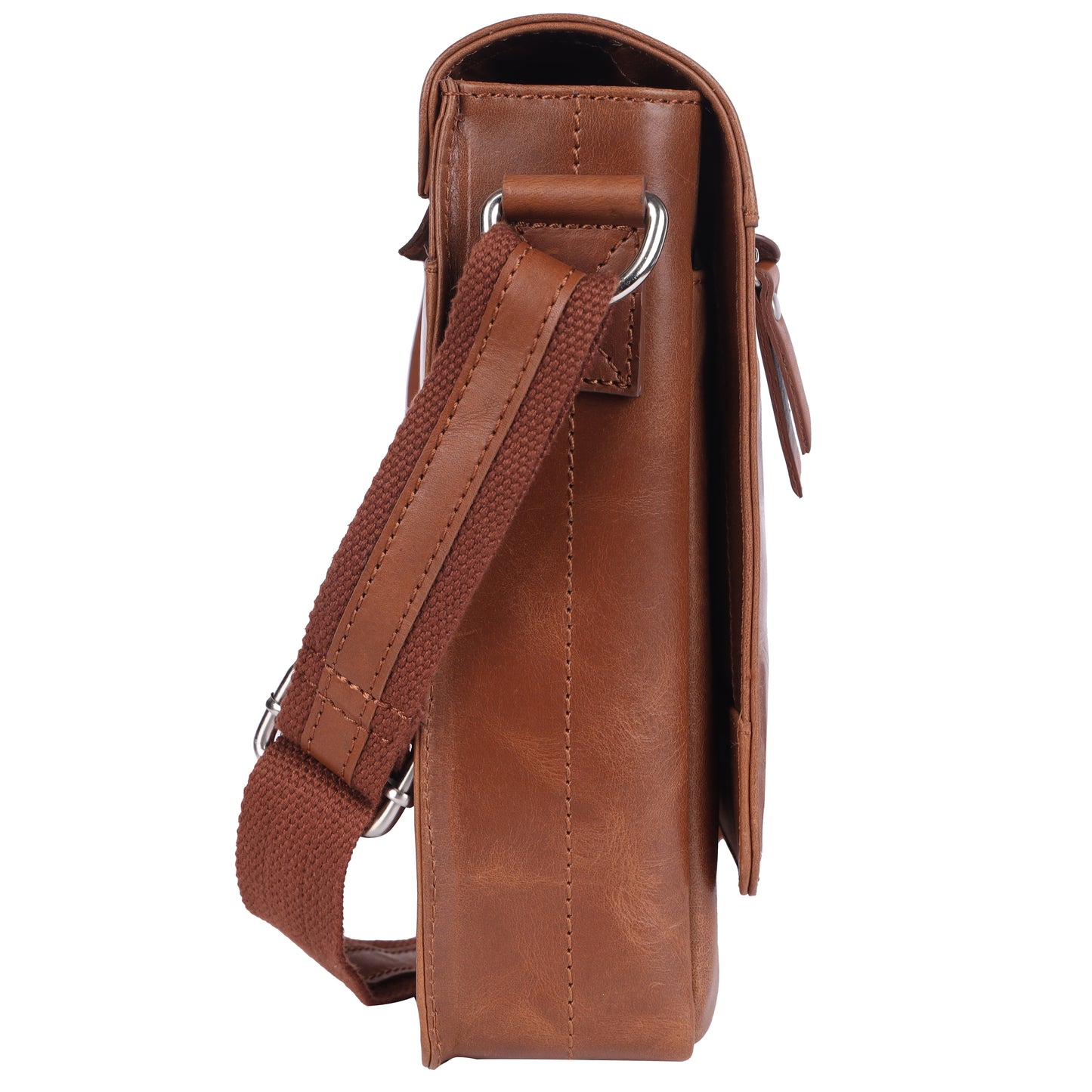 DOUCE Men’s Genuine Leather Sling Messenger Bag
