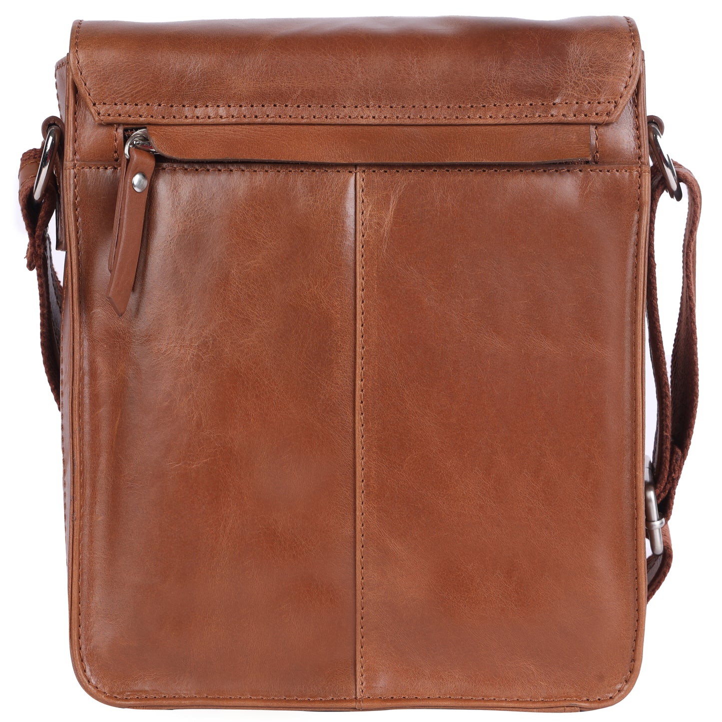 DOUCE Men’s Genuine Leather Sling Messenger Bag