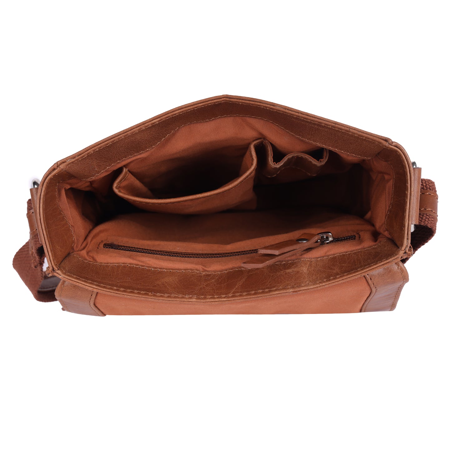 DOUCE Men’s Genuine Leather Sling Messenger Bag