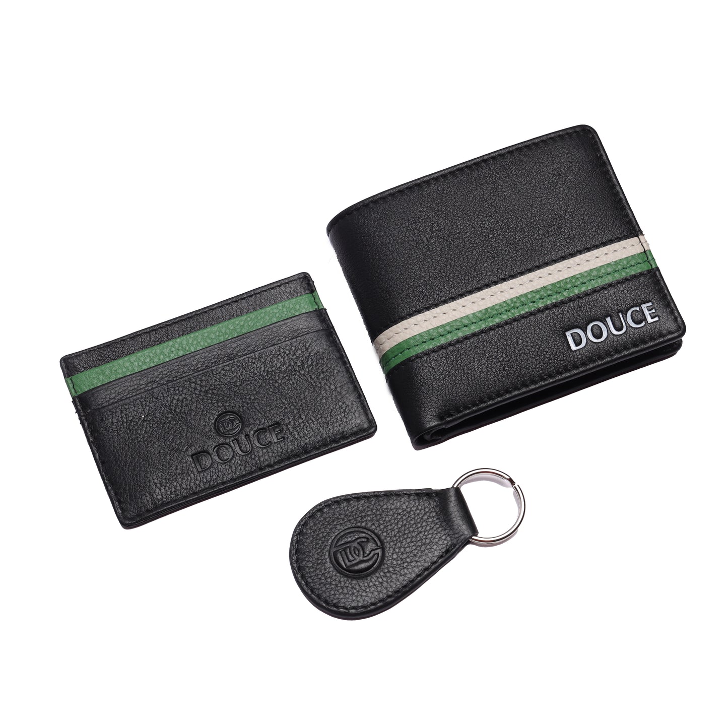 PREMIUM GENUINE LEATHER WALLET COMBO FOR MEN - BLACK