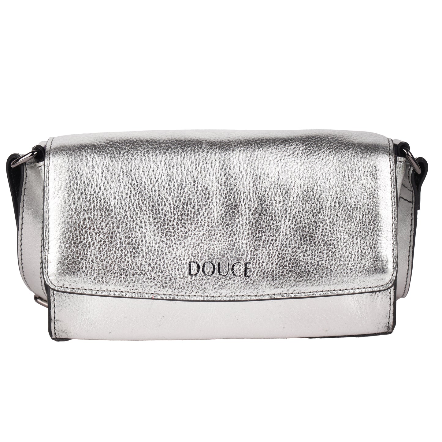 DOUCE Metallic Genuine Leather Ladies Sling Bag