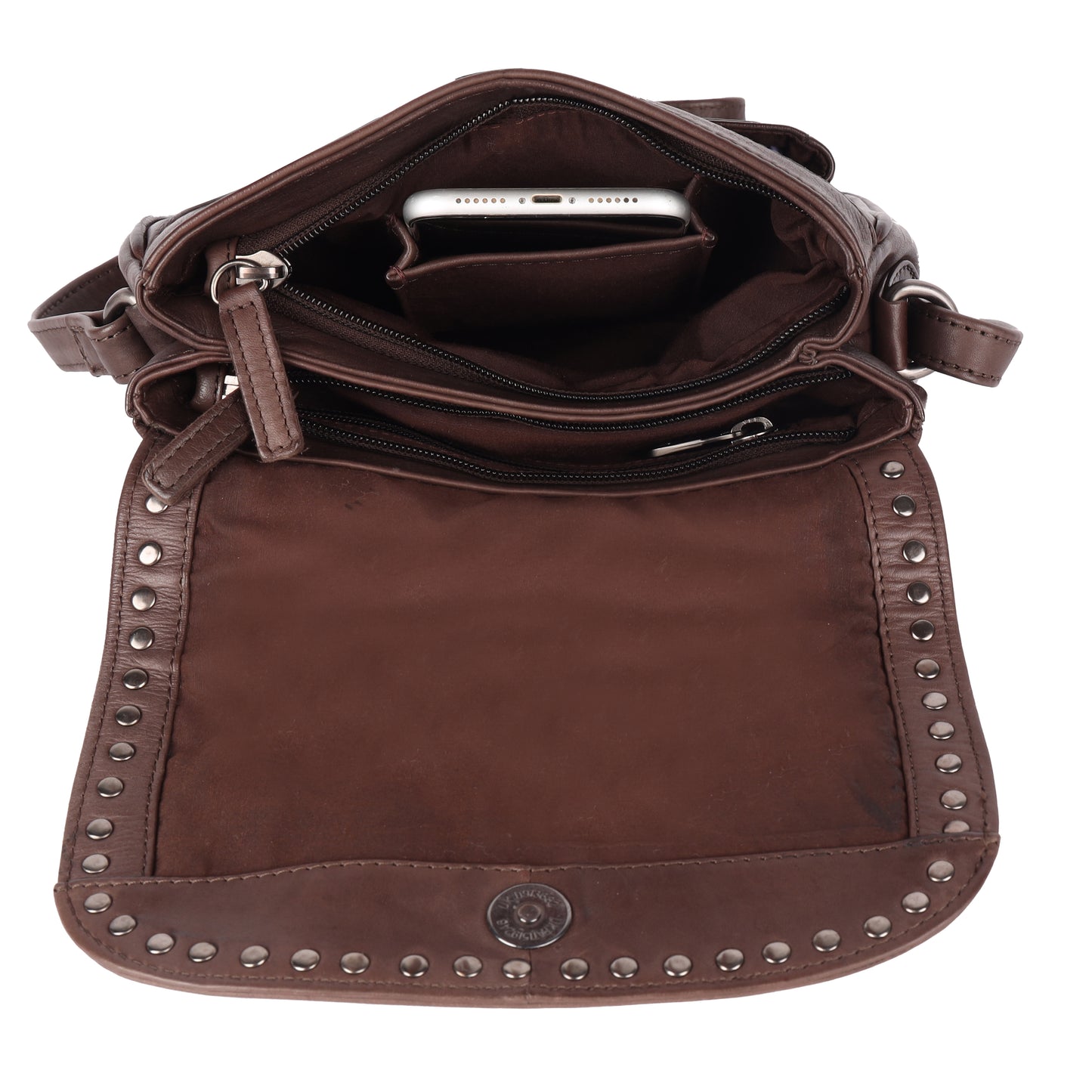 Designer Ladies Sling Bag – Dark Brown