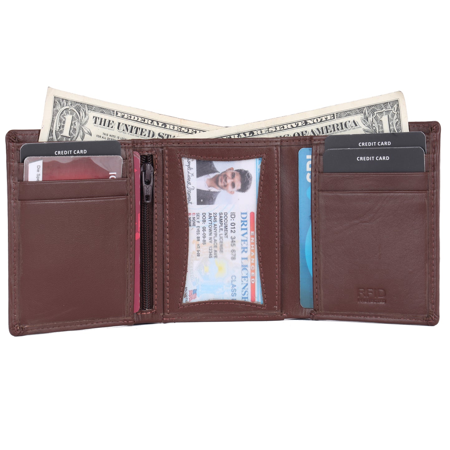 DOUCE Premium Leather Gift Set for Men – Brandy Brown (Wallet & Belt Combo)