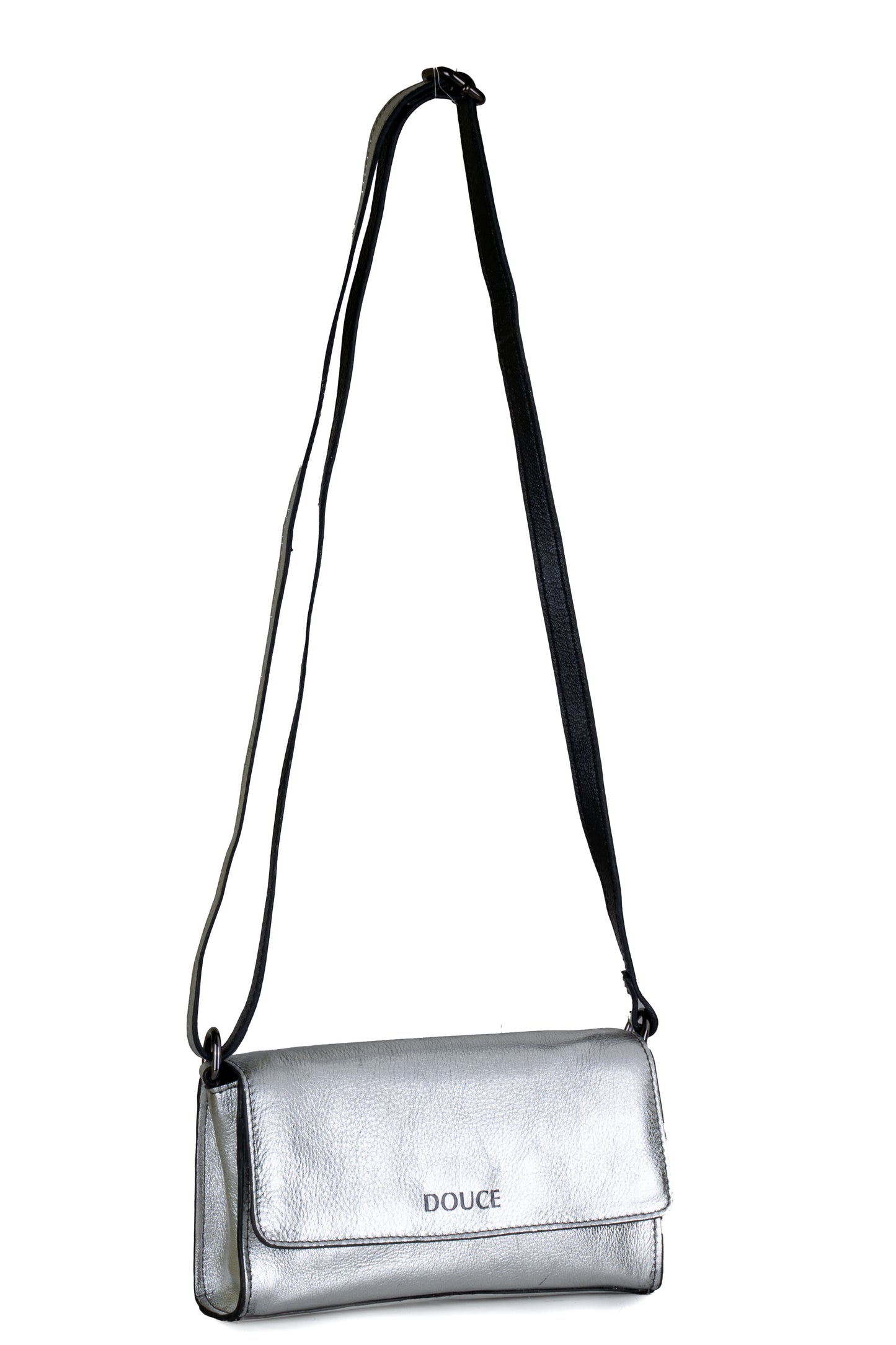 DOUCE Metallic Genuine Leather Ladies Sling Bag