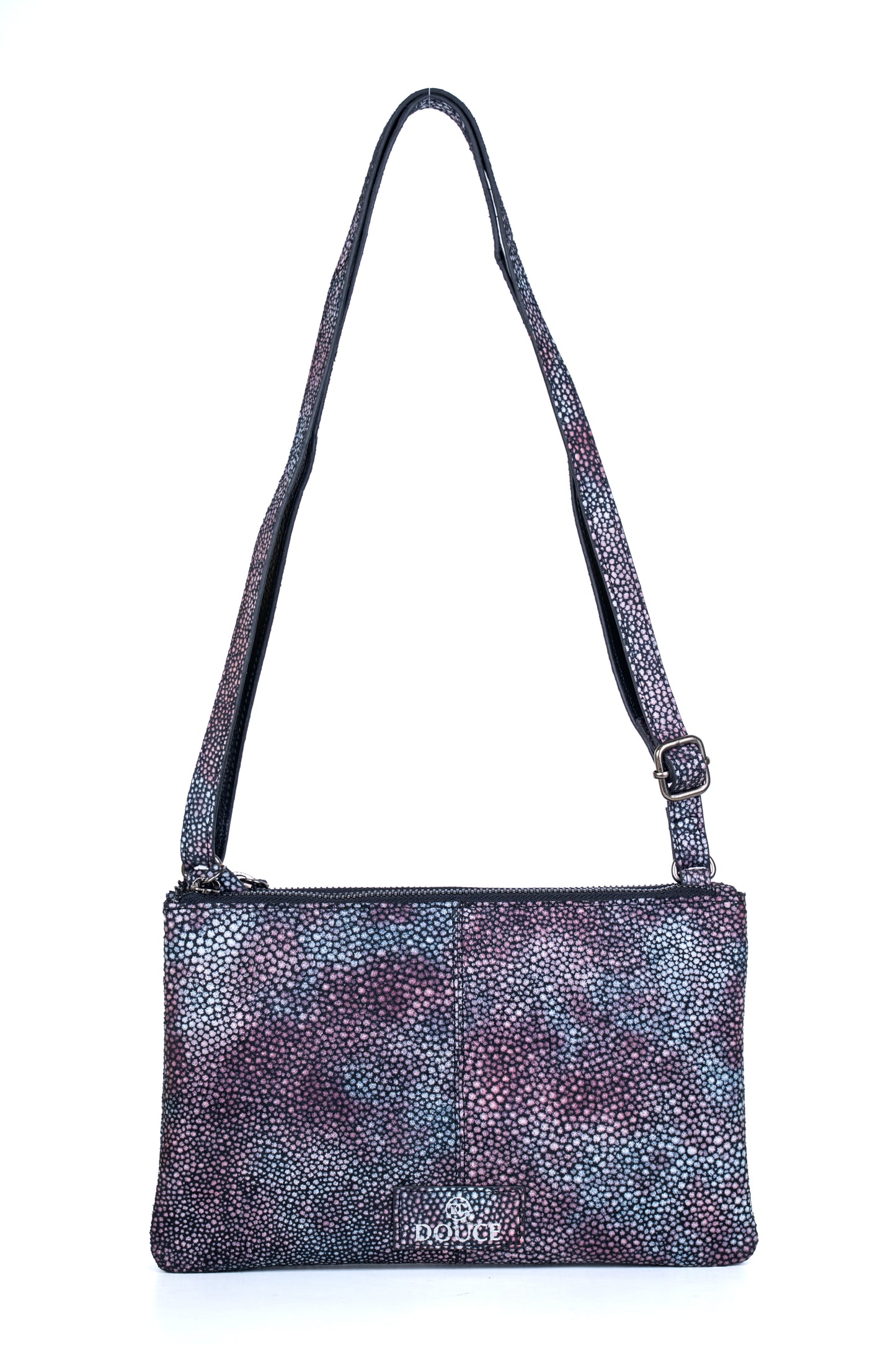 Douce Elegant Genuine Leather Crossbody Bag For Women (Marbel Print)