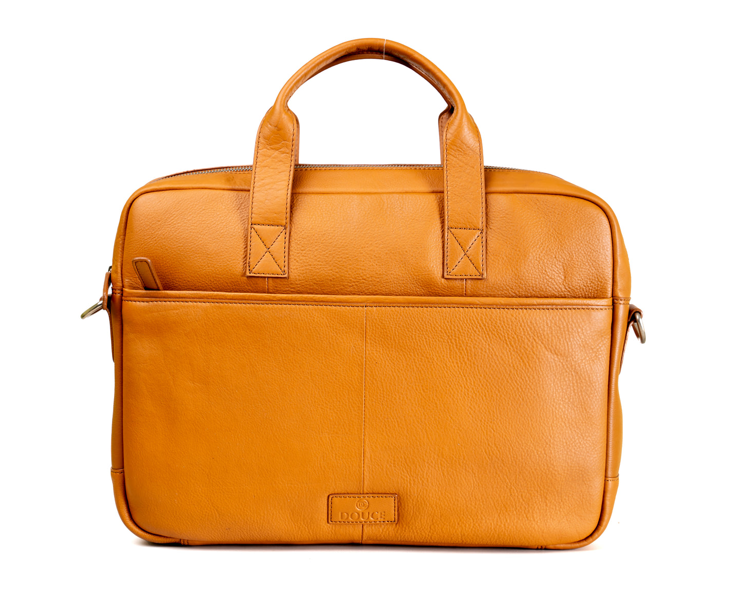 DOUCE Unisex Genuine Leather Laptop Bag (15.6")