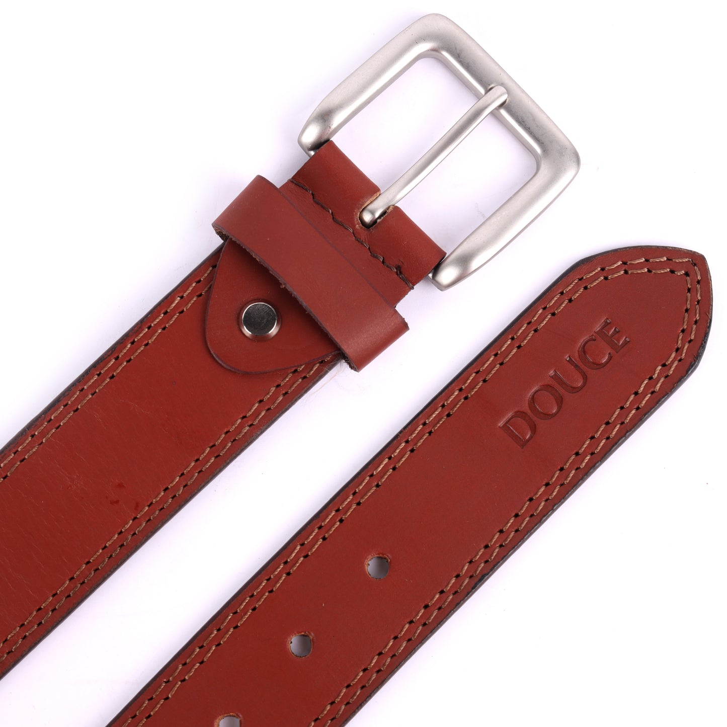 DOUCE Premium Leather Belt & Vegetable Tanned RFID Wallet Combo