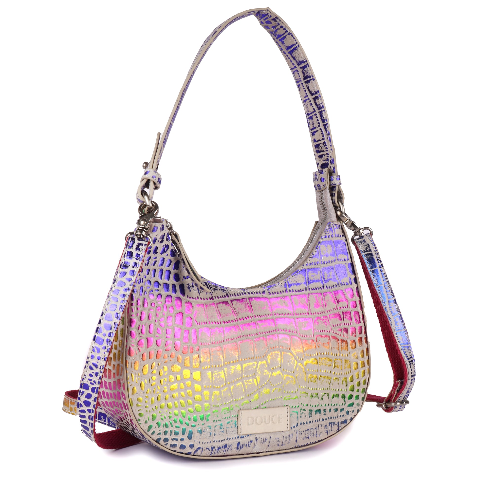 DOUCE Luxury Croco Leather Side Bag – Sophisticated Style Meets Daily Utility