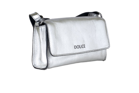 DOUCE Metallic Genuine Leather Ladies Sling Bag