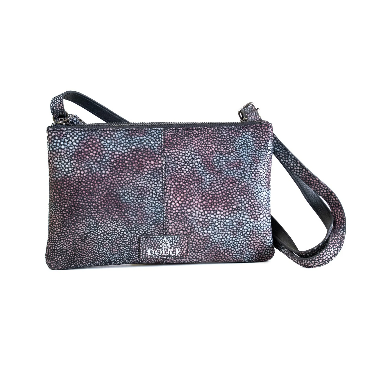 Douce Elegant Genuine Leather Crossbody Bag For Women (Marbel Print)